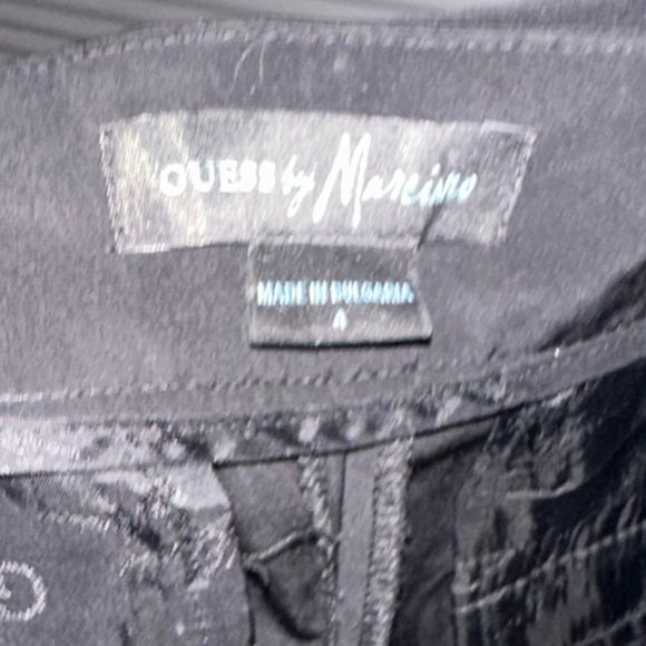 Silk-like Pleated Dress Pants with Sash, 7/8 length, Marciano - Picture 5 of 6